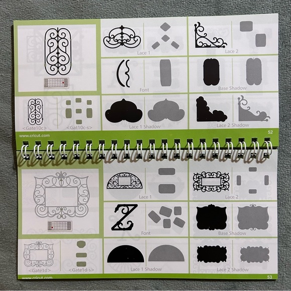 Cricut ORNAMENTAL IRON 2 shapes & fonts - Picture 8 of 14